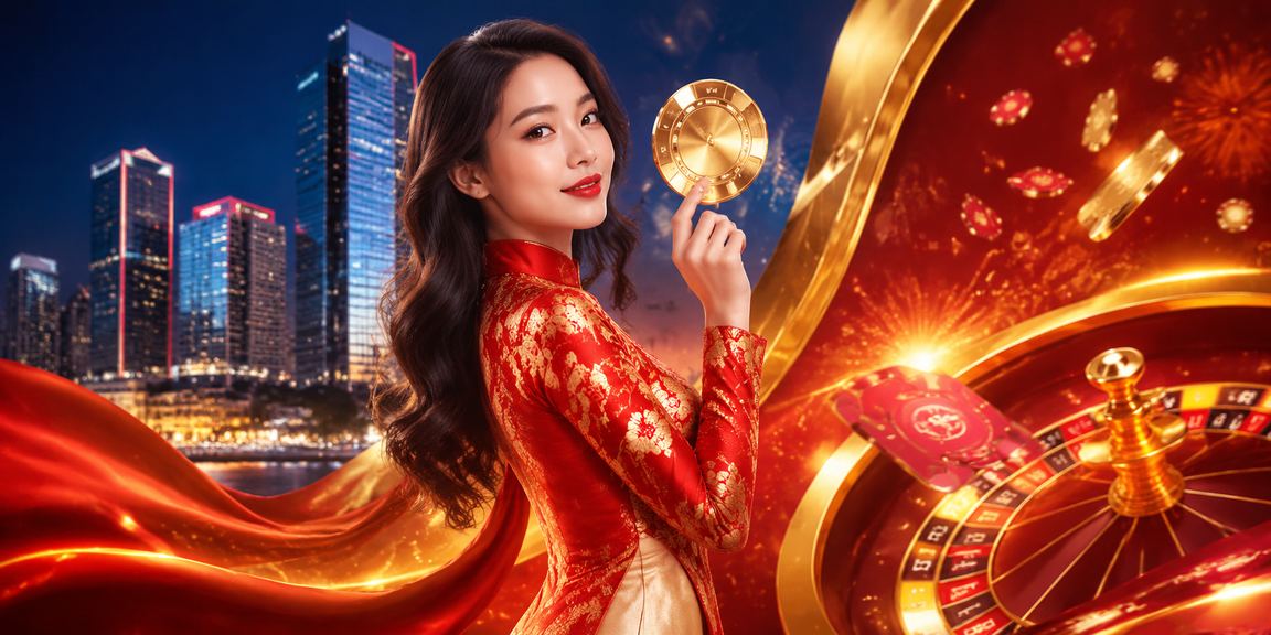 Người phụ nữ mặc áo dài Hà Nội thưởng thức casino trực tuyến với chương trình khuyến mãi đặc biệt