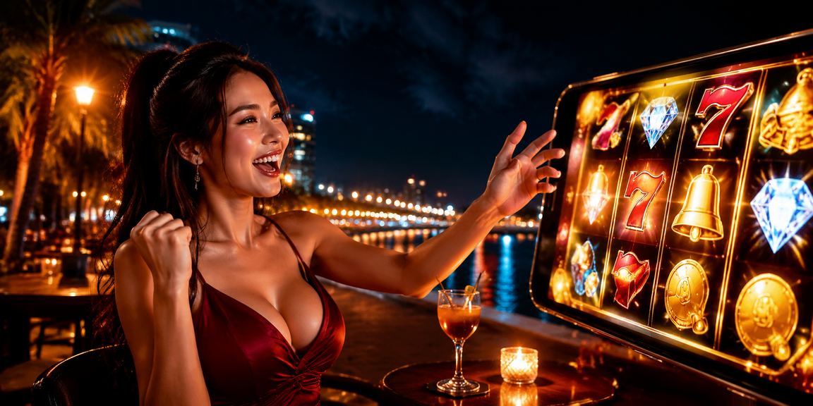 Người dùng tại Sài Gòn chơi slot game và nhận vòng quay miễn phí từ chương trình tiền thưởng