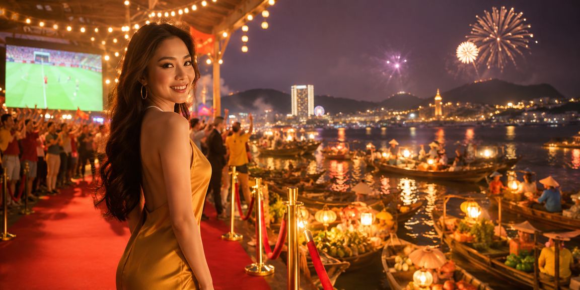 Người dùng tại chợ đêm Vũng Tàu kiểm tra tài khoản cá cược trên điện thoại